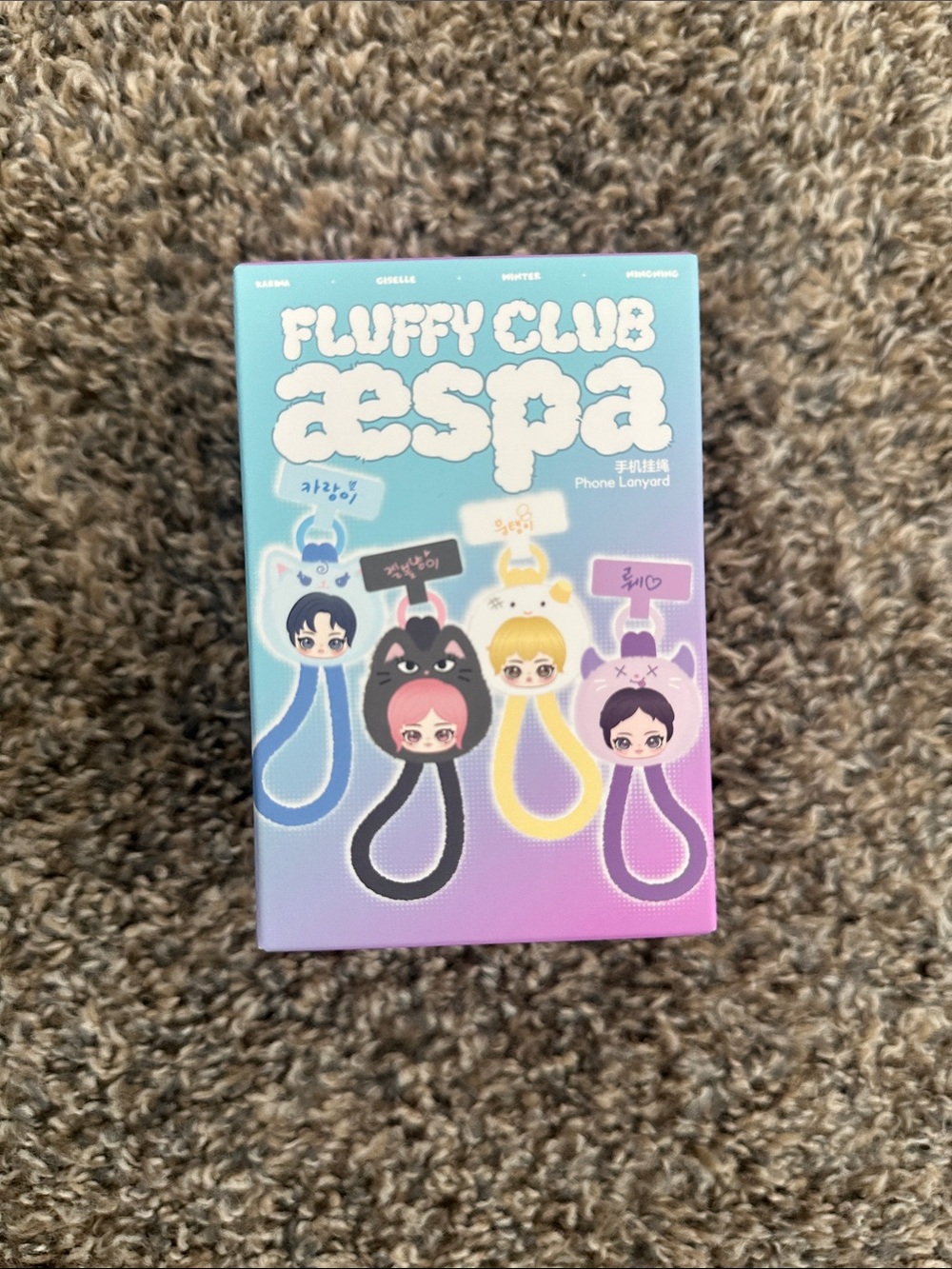 POP MART aespa Fluffy Club Series Phone Lanyard Blind Box (Karina)